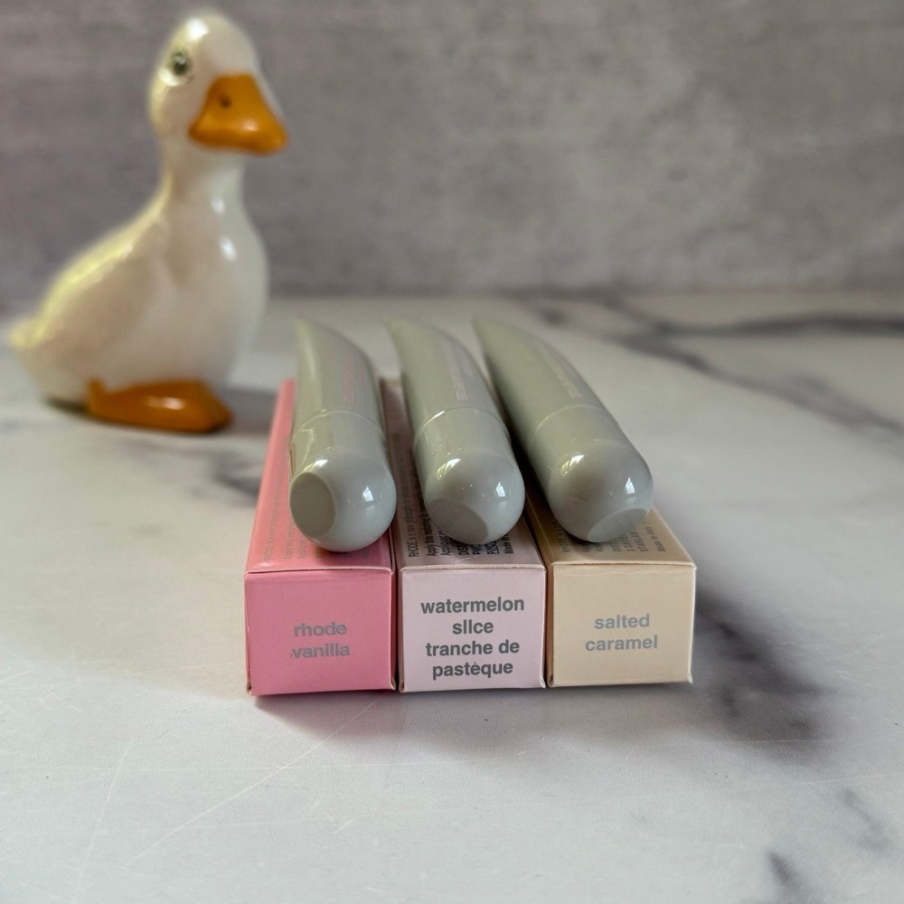 Rhode Peptide Lip Treatment Trio Vanilla Watermelon Salted Caramel Set 10ml